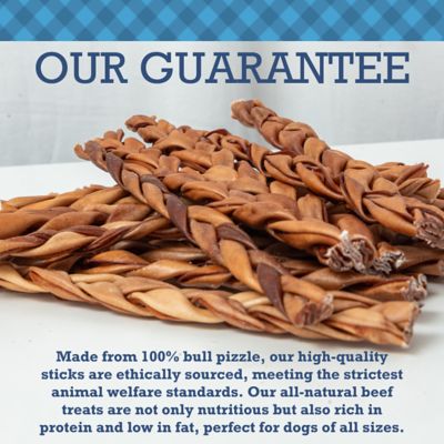 Image showing  12 in. Braided Collagen Sticks, Premium All Natural, 10 pk.