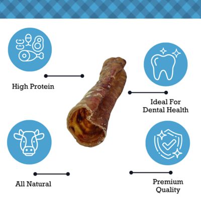 Image showing  6 in. Beef Trachea Dog Treats, 100% Natural, 5 pk.