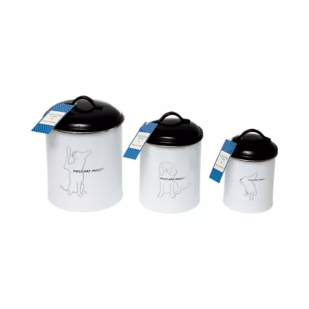 Country life 3 pcs Pet Treat Storage Set Dogs Are Magic Dog Treat Jars