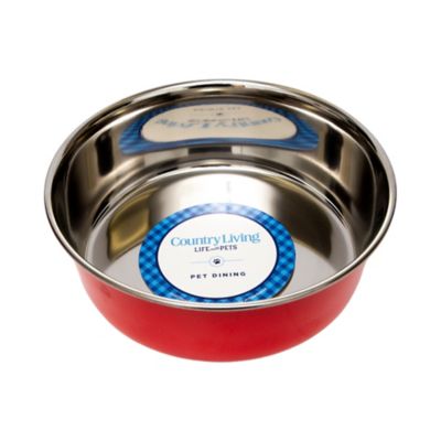 Image showing  Heavy Gauge Stainless Steel Dog Bowls, 2 ct.