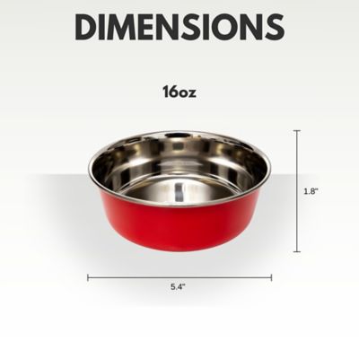Image showing  Heavy Gauge Stainless Steel Dog Bowls, 2 ct.