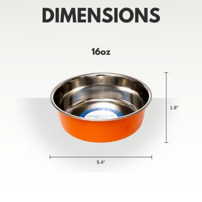 Image showing  Heavy Gauge Stainless Steel Dog Bowls, 2 ct.