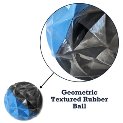 Image showing  Geometric Design Textured Ball Dog Chew Toy