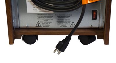 Image showing  Electric Infrared Quartz Comfort Furnace with Remote, 6 Elements, ECO, 1,000 sq. ft., 5,200 BTUs, French Walnut