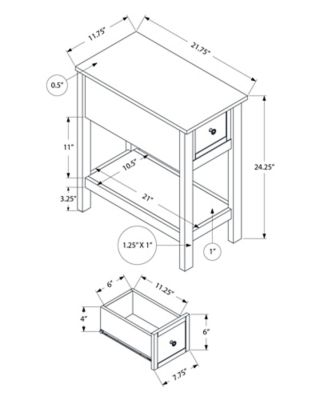 Image showing  Accent Table With Two Tiers