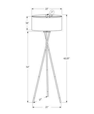 Image showing  Contemporary Floor Lamp With Tripod Design