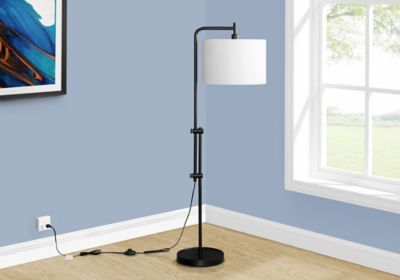 Monarch Specialties Floor Lamp With Drum Shade