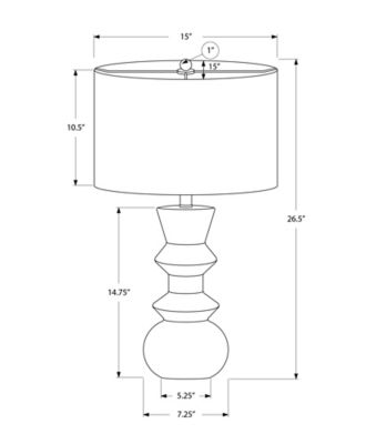 Image showing  Table Lamp With Textured Base