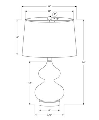 Image showing  Double Gourd Shaped Table Lamp