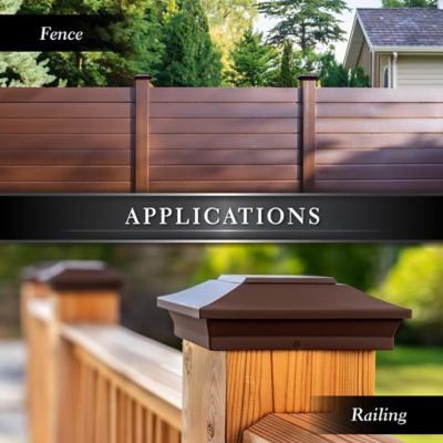 Image showing  6 x 6 Bronze Aluminum Post Cap