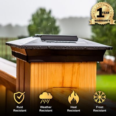 Image showing  6 x 6 Bronze Aluminum Post Cap