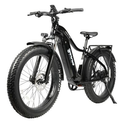 Young Electric E Scout Pro Electric Off Road Fat Tire Bike, 750W 48V20Ah Glossy Black