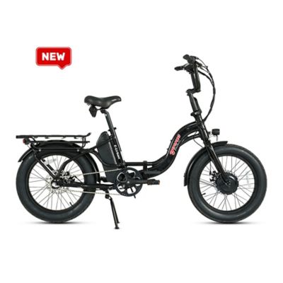 Young Electric E Urban Folding E Bike, 500W Front Motor, 48V 10Ah, 3 Ihg, Ink Black