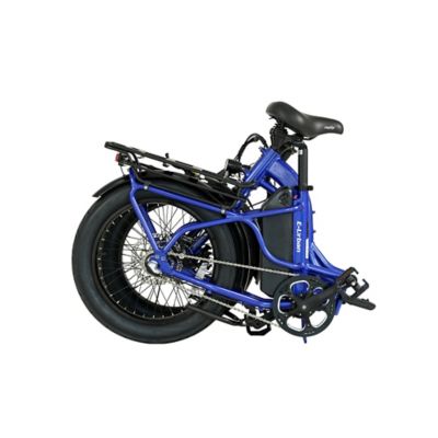 Image showing  E Urban Folding E Bike, 500W Front Motor, 48V 10Ah, 3 Ihg, Intense Blue
