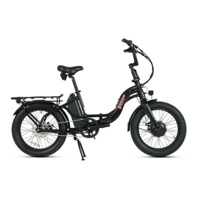 Young Electric E Urban Pro Folding E Bike, 500W Front Motor, 48V 15Ah, 7 Ihg, Torque Sensor, Ink Black