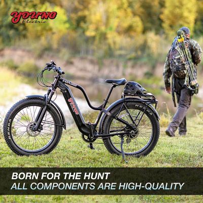 Image showing  Off Road and Fat Tire E Bike E Explorer M Dual Battery Black 48V 1000W 30Ah
