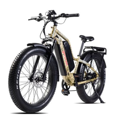 Young Electric Off Road and Fat Tire E Bike E Explorer M Dual Battery Desert Camo 48V 1000W 30Ah