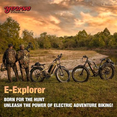 Image showing  Off Road and Fat Tire E Bike E Explorer M Dual Battery Forest Camo 48V 1000W 30Ah