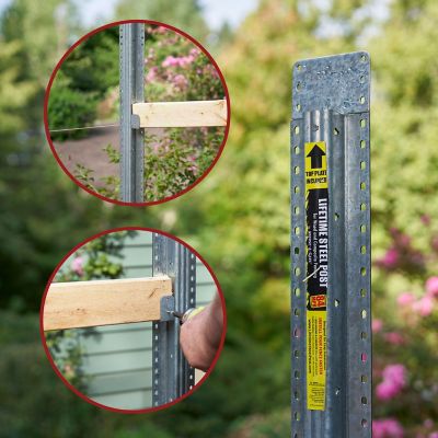 Image showing  5 in. x 4 in. x 2 in. Galvanized Steel Rail Support Clip, 6 pk.