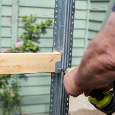 Image showing  5 in. x 4 in. x 2 in. Galvanized Steel Rail Support Clip, 6 pk.