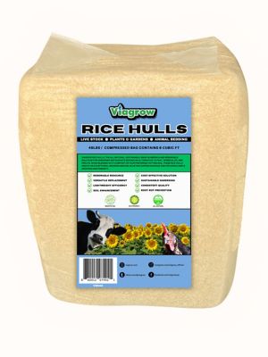 Viagrow 40 lbs. / 4.2 cu. ft. Organic Rice Hulls, Soil Amendment 1-Pack