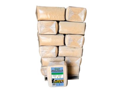 Viagrow 40 lb. Compressed Bag 6 cu. ft. Organic Rice Hulls, Soil Amendment 32-Pack Pallet