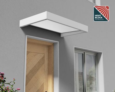 Image showing  Sophia 1600 5 ft. x 3 ft. Awning, White, Mist