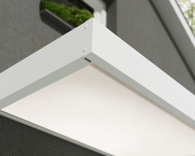 Image showing  Sophia 1600 5 ft. x 3 ft. Awning, White, Mist