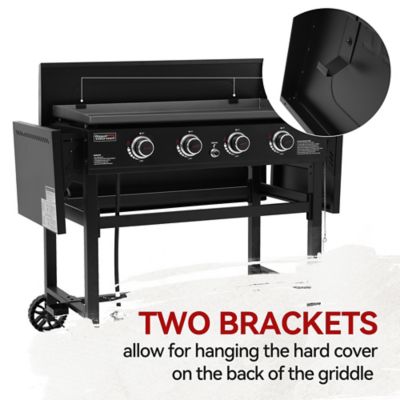 Image showing  38-Inch Griddle Lid, Hard Cover Fits Royal Gourmet 35-Inch 4-Burner Flat Top Gas Griddle, GD2400L