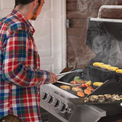 Image showing  4-Burner Propane Gas Grill, Black