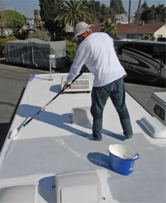 Image showing  1 gal. Premium Acrylic White Roof Coating