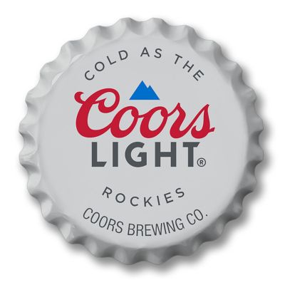 Miller-Coors 18 in. Formed Aluminum Coors Light Bottle Cap Sign