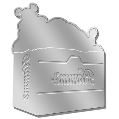 Image showing  Large Embossed Aluminum Die Cut Hamms Bear Sign