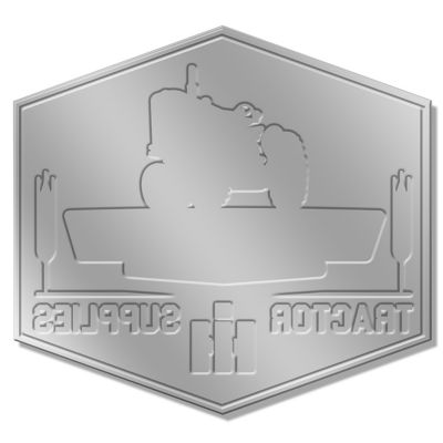 Image showing  Large Embossed Aluminum Die Cut Farmall Sign