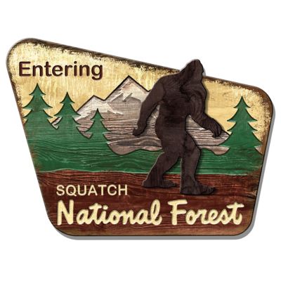 Desperate Enterprises Squatch Forest 23 in. MDF