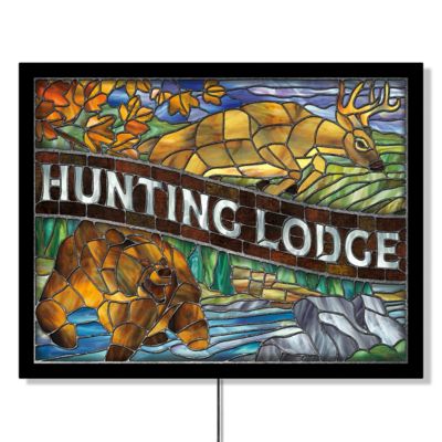 Desperate Enterprises 18 in. x 23 in. Backlit Hunting LED Sign