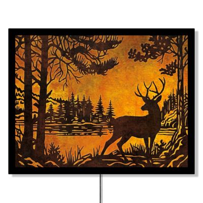 Desperate Enterprises 18 in. x 23 in. Backlit Amberdeer LED Sign