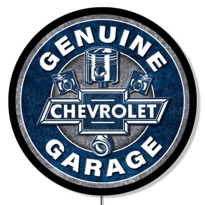 Chevrolet 23 in. Round Backlit GM LED Sign