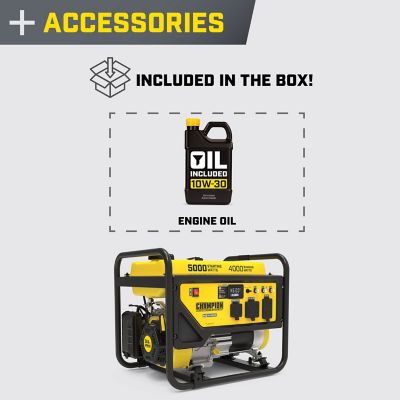 Image showing  5,000/4,000-Watt Gasoline Powered Portable Generator, RV-Ready, CO Shield