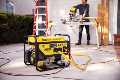 Image showing 8 th Champion Power Equipment 5,000/4,000-Watt Gasoline Powered Portable Generator, RV-Ready, CO Shield