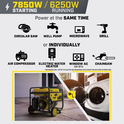 Image showing  7850-Watt Portable Generator with CO Shield