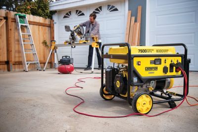 Image showing 9 th Champion Power Equipment 7850-Watt Portable Generator with CO Shield