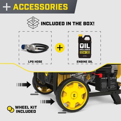 Image showing 5 th Champion Power Equipment 10,000/8,500-Watt Dual-Fuel Portable Generator, Electric Start, CO Shield