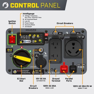 Image showing  5,500/4,000 W Dual-Fuel Inverter Generator, Electric Start, RV-Ready, Quiet Technology and CO Shield