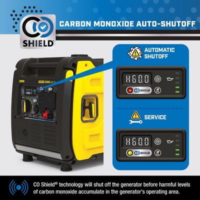 Image showing 8 th Champion Power Equipment 5,500/4,000-Watt Gasoline Powered Portable Inverter Generator, RV-Ready, Quiet Technology, CO Shield