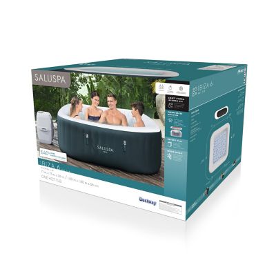 Image showing 7 th Bestway SaluSpa Ibiza Energysense Airjet Inflatable Hot Tub