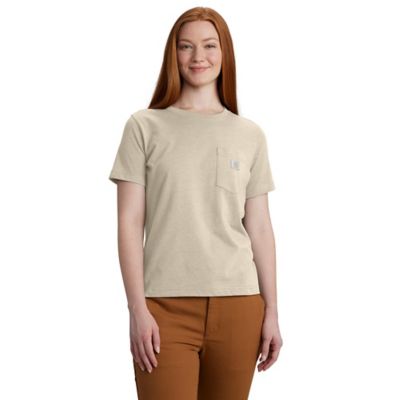 Image showing  Women's Relaxed Fit Lightweight Crew Neck Short-Sleeve Pocket T-Shirt