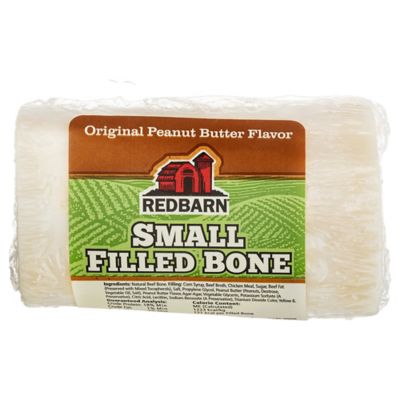 Redbarn Small Peanut Butter Filled Bone Dog Chew Treat, 3.5 oz.