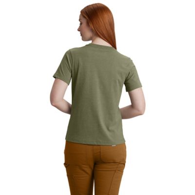 Image showing  Women's Relaxed Fit Lightweight Crew Neck Short-Sleeve Pocket T-Shirt