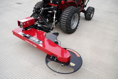 Image showing  3-Point Hitch Trimmer Mower Attachment - Easily Accommodates CAT 1 Tractors - Powerful Spring-Loaded Trimmer Disc